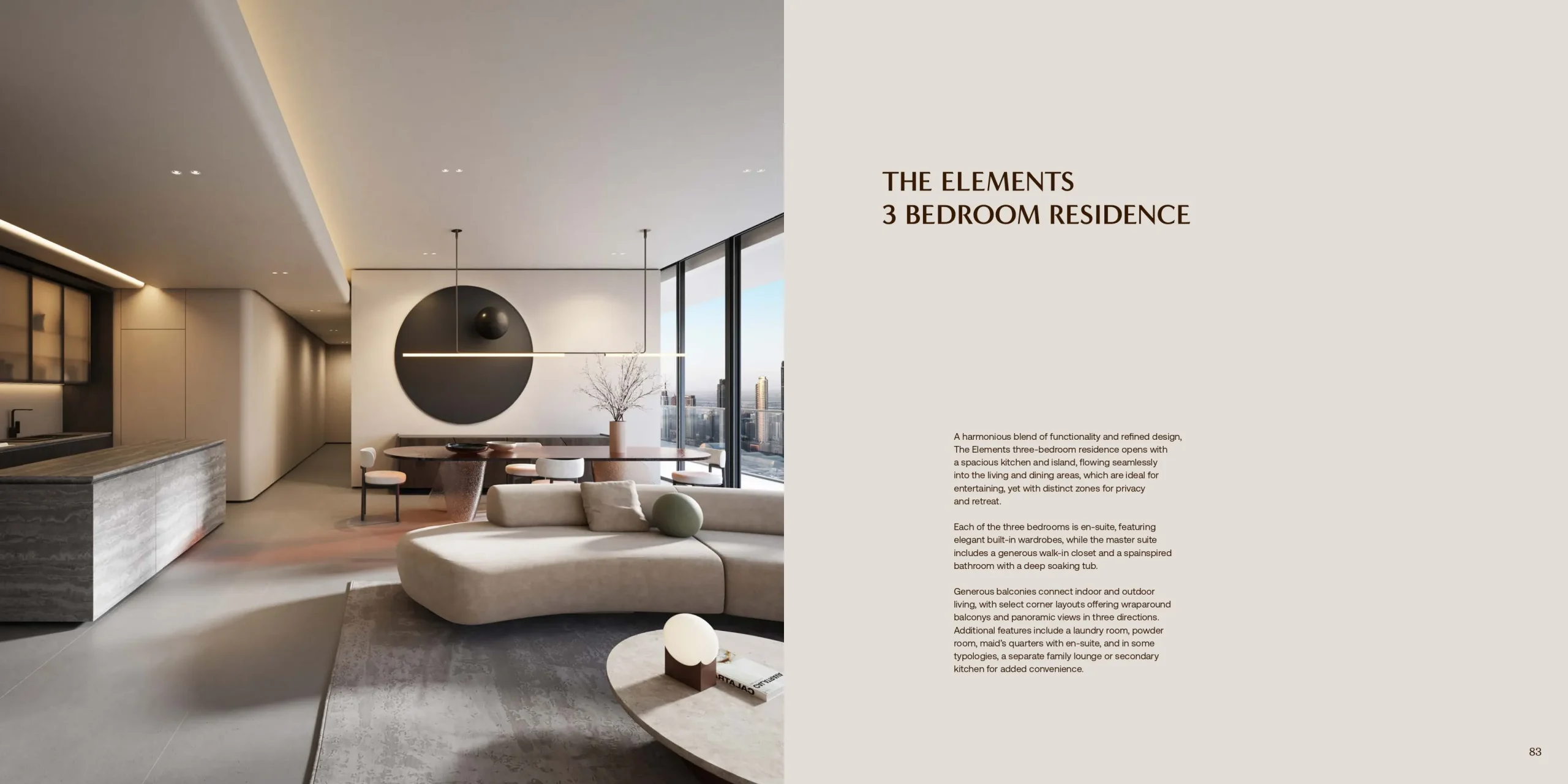 Akala Residences Tower 1 3ベッドルームイメージ