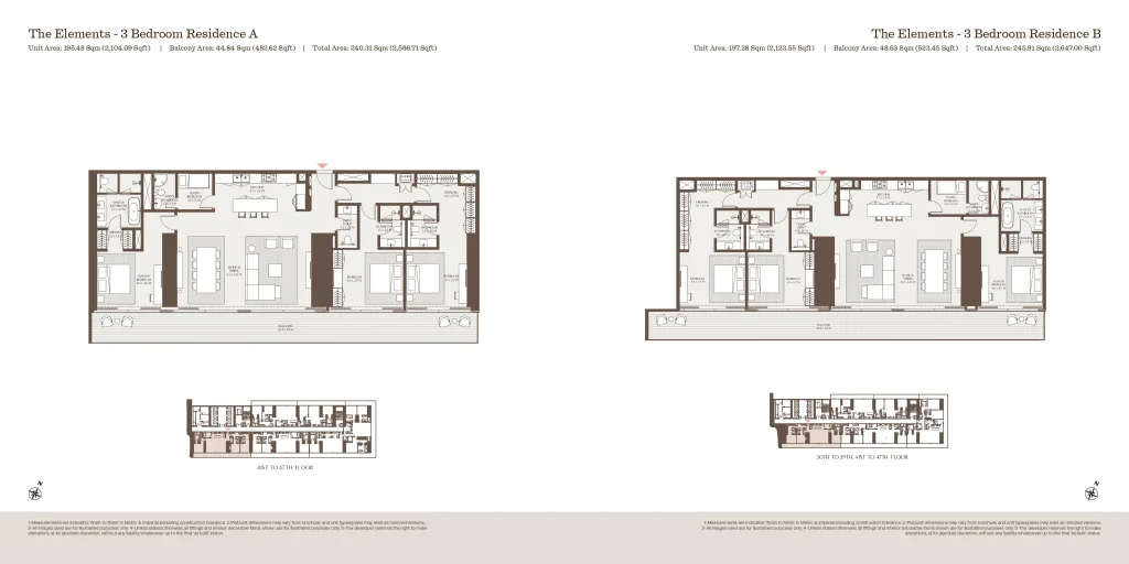 Akala Residences Tower 1 3ベッドルーム