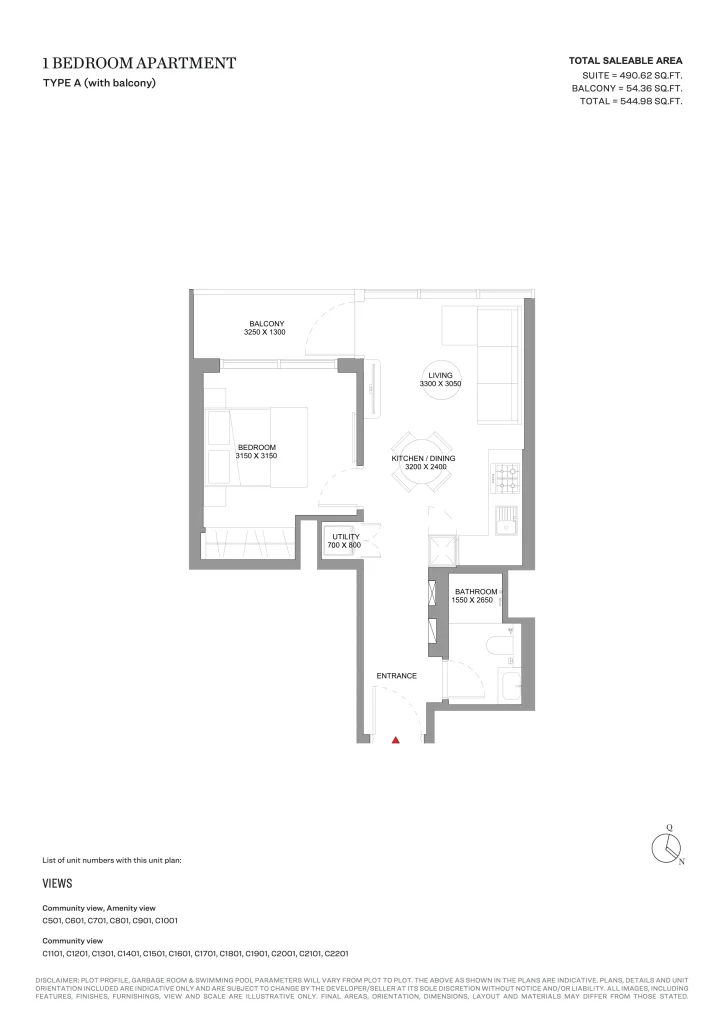 Sobha_Solis_1ベッドルーム
